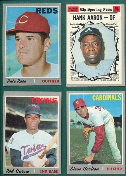 1970 Topps Lot of (1040+) W/ Rose & Aaron