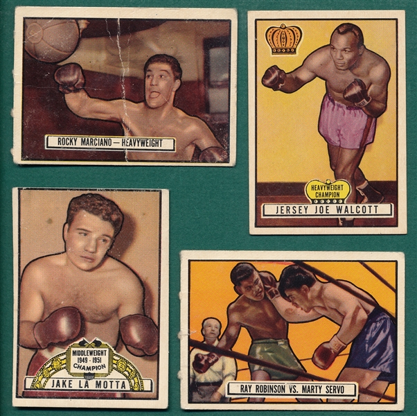 1951 Topps Ringside Boxing Lot of (38) W/ Marciano