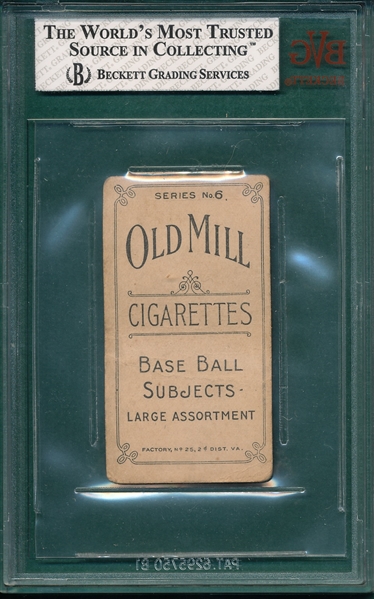 1910 T210-6 Whitaker Old Mill Cigarettes BVG 1.5