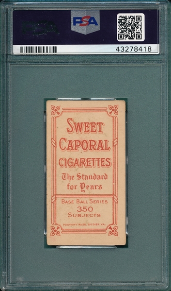 1909-1911 T206 Willis, Batting, Sweet Caporal Cigarettes PSA 4 *Factory 25*