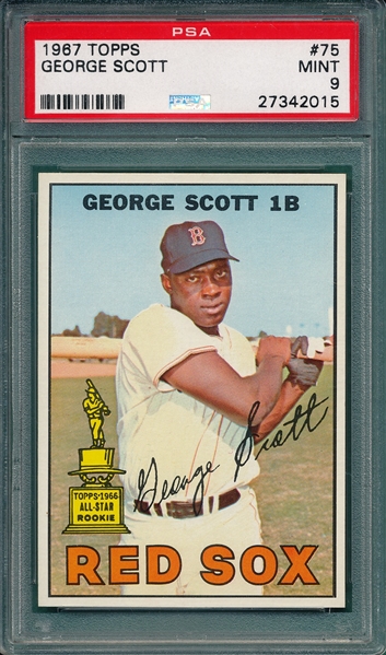 1967 Topps #75 George Scott PSA 9 *MINT* *Trophy Rookie*