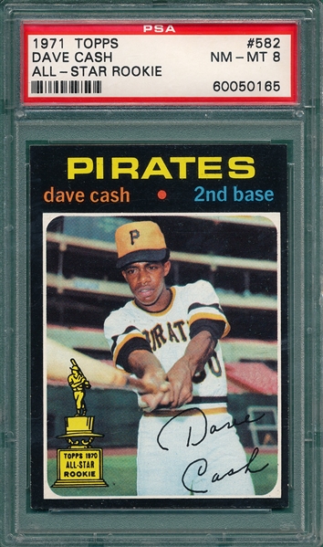 1971 Topps #582 Dave Cash, PSA 8 *Trophy Rookie*