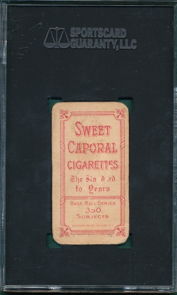 1909-1911 T206 Lajoie, Batting, Sweet Caporal Cigarettes SGC 1