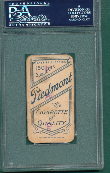 1909-1911 T206 Pastorius Piedmont Cigarettes PSA 1 (MK)