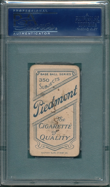 1909-1911 T206 Rhodes Piedmont Cigarettes PSA 2 (MK)