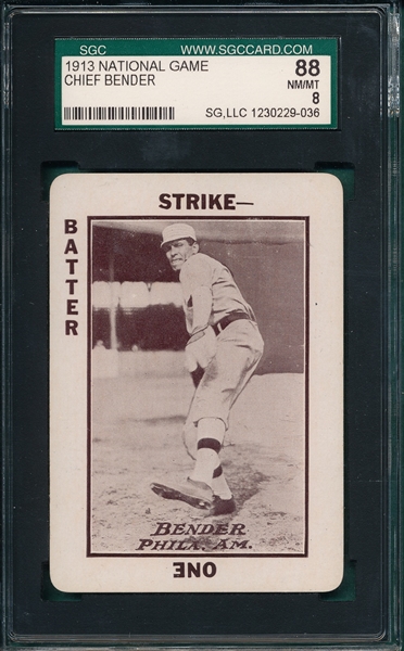 1913 National Game Chief Bender SGC 88