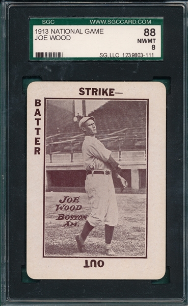 1913 National Game Joe Wood SGC 88