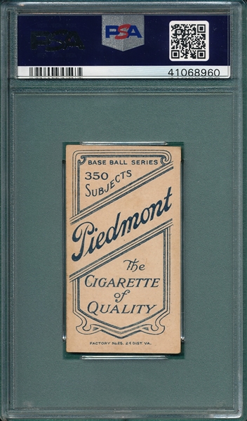 1909-1911 T206 Oberlin Piedmont Cigarettes PSA 4.5