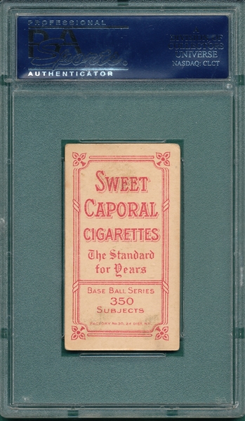 1909-1911 T206 Elberfeld, Fielding, Sweet Caporal Cigarettes PSA 4