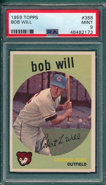 1959 Topps #388 Bob Will PSA 9 *MINT*