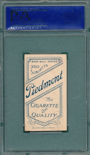1909-1911 T206 Fiene, Portrait, Piedmont Cigarettes PSA 5