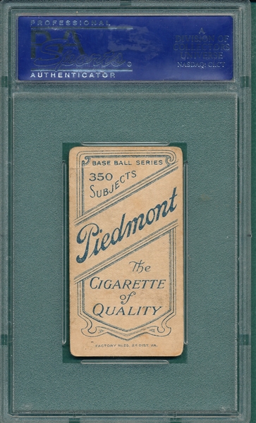 1909-1911 T206 Persons Piedmont Cigarettes PSA 3 *Southern League*