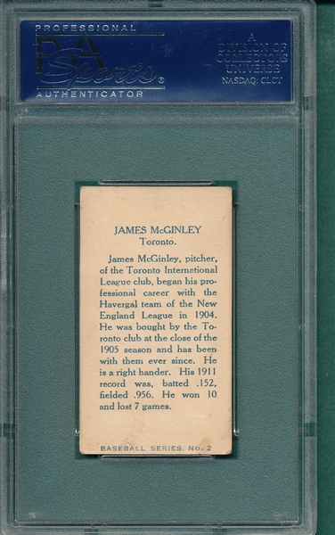1912 C-46 #2 McGinley Imperial Tobacco PSA 4