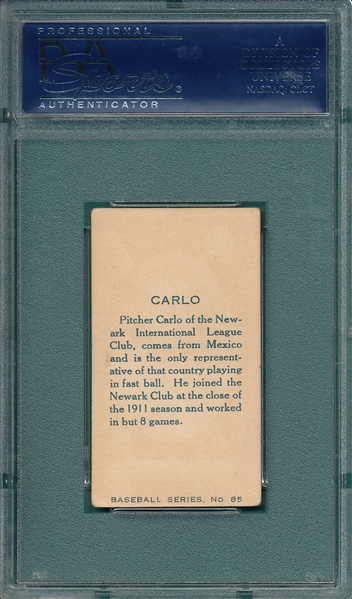 1912 C-46 #85 Carlo Imperial Tobacco PSA 4.5