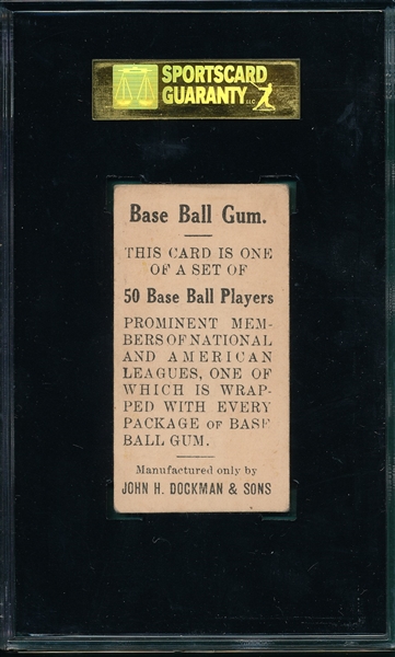 1909 E92 Casey Dockman & Sons Gum SGC 60