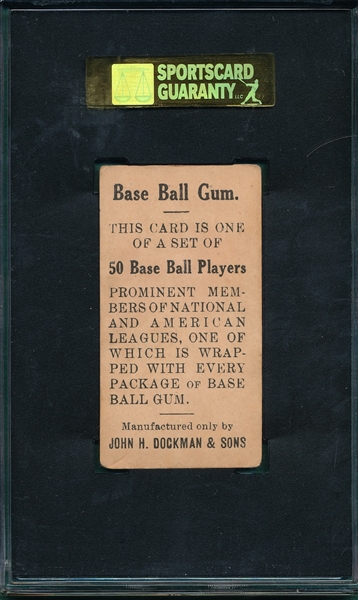 1909 E92 Devlin Dockman & Sons Gum SGC 40