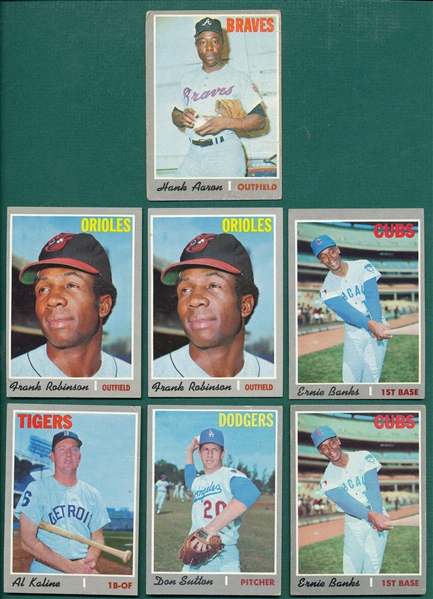 1970 Topps Lot of (115) W/ High Numbers and Aaron
