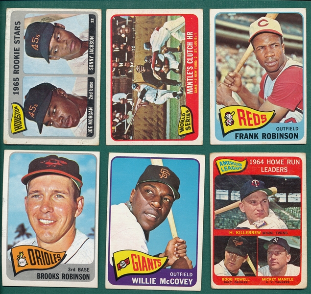 1965 Topps Lot of (255) W/ Mantle, Morgan, Rookie