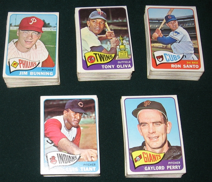 1965 Topps Lot of (255) W/ Mantle, Morgan, Rookie