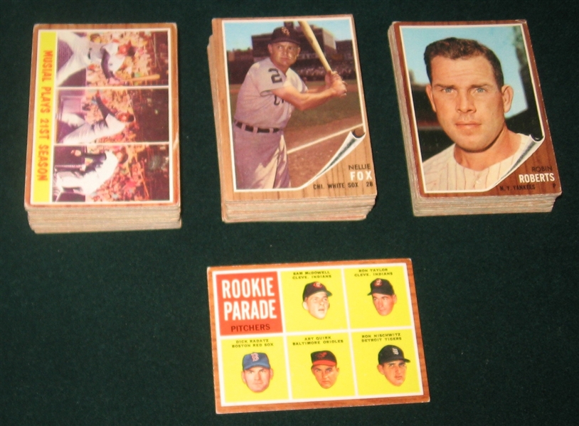 1962 Topps Lot of (135) W/ Mantle AS & Brock, Rookie