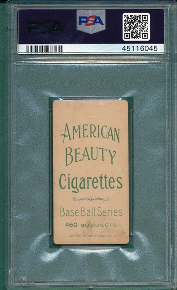 1909-1911 T206 Pfeffer, American Beauty Cigarettes PSA 2