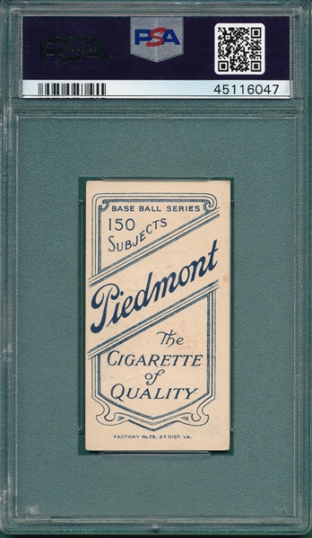 1909-1911 T206 Donohue Piedmont Cigarettes PSA 4