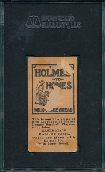 1916 Holmes To Holmes #12 Lute Boone SGC 10 *Pop One*