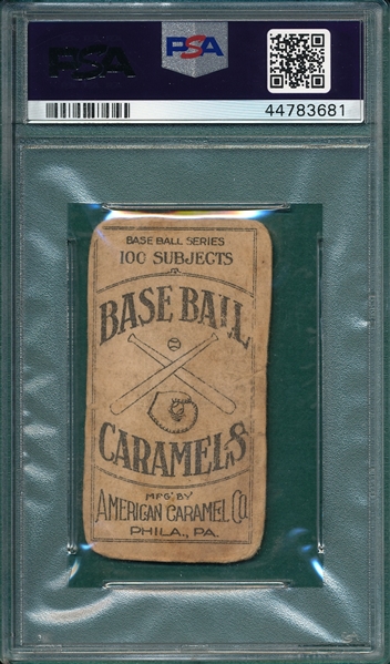 1909-11 E90-1 Davis, Harry & Engle, American Caramel Co., Lot of (2), PSA 