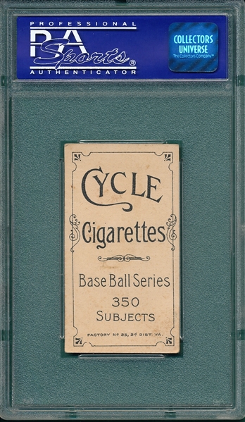 1909-1911 T206 Moran, Pat, Cycle Cigarettes PSA 3