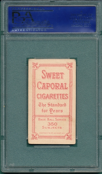 1909-1911 T206 Zimmerman Sweet Caporal Cigarettes PSA 4 