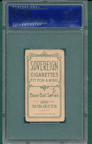 1909-1911 T206 Stephens Sovereign Cigarettes PSA 3 (MK)