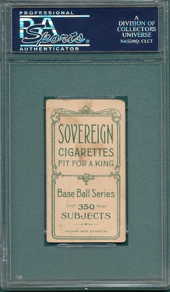 1909-1911 T206 Oldring, Fielding, Sovereign Cigarettes PSA 3 
