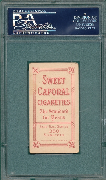 1909-1911 T206 Criss Sweet Caporal Cigarettes PSA 3 