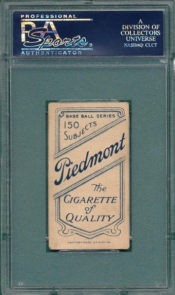 1909-1911 T206 Jones, Fielder, Hands On Hips, Piedmont Cigarettes PSA 4.5