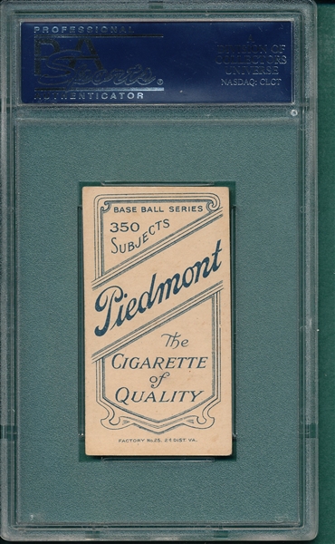 1909-1911 T206 Stanage Piedmont Cigarettes PSA 4