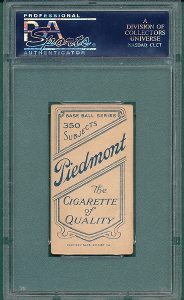 1909-1911 T206 McElveen Piedmont Cigarettes PSA 4