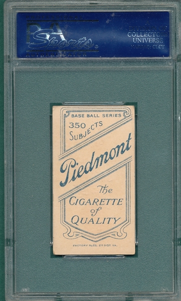 1909-1911 T206 Phelps Piedmont Cigarettes PSA 4