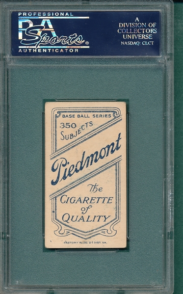 1909-1911 T206 Gasper Piedmont Cigarettes PSA 4