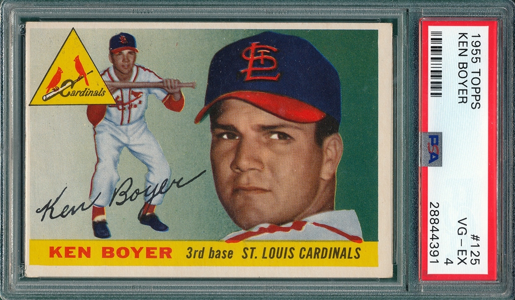 1955 Topps #125 Ken Boyer PSA 4 *Rookie*