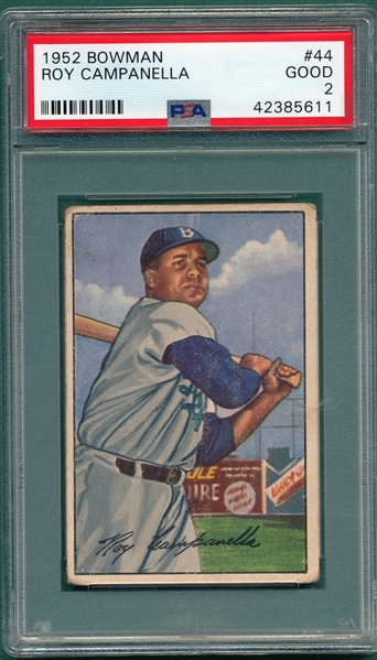 1952 Bowman #44 Roy Campanella PSA 2