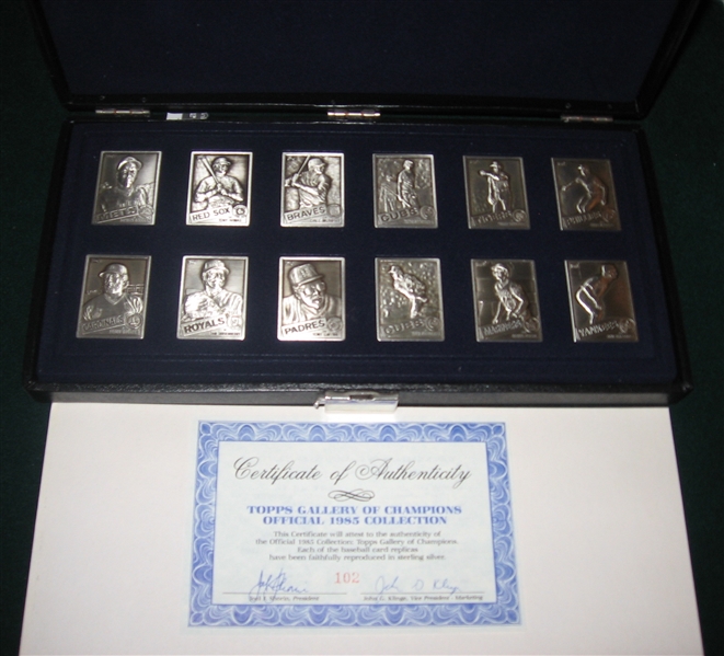 1985 Topps Gallery Of Immortals Sterling Silver