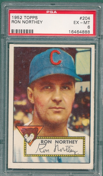 1952 Topps #204 Ron Northey PSA 6