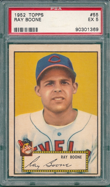 1952 Topps #55 Ray Boone PSA 5 *Red*