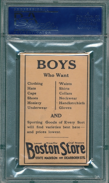 1917 Boston Store #157 Bob Shawkey PSA 7