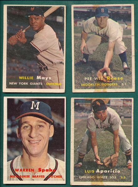 1957 Topps Lot of (106) W/ Mays