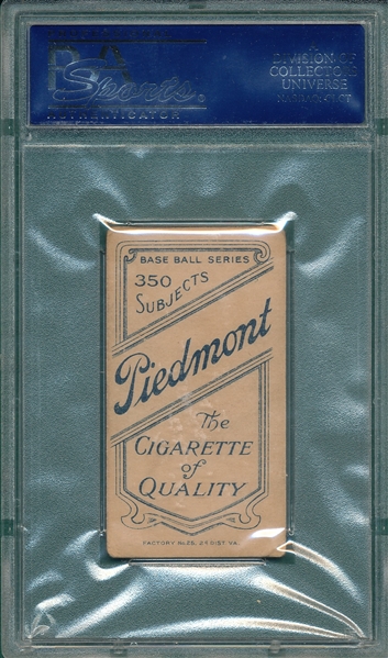 1909-1911 T206 Hunter Piedmont Cigarettes PSA 3