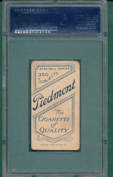 1909-1911 T206 Groom Piedmont Cigarettes PSA 3