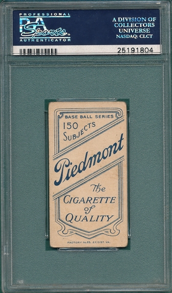 1909-1911 T206 Gibson Piedmont Cigarettes PSA 3