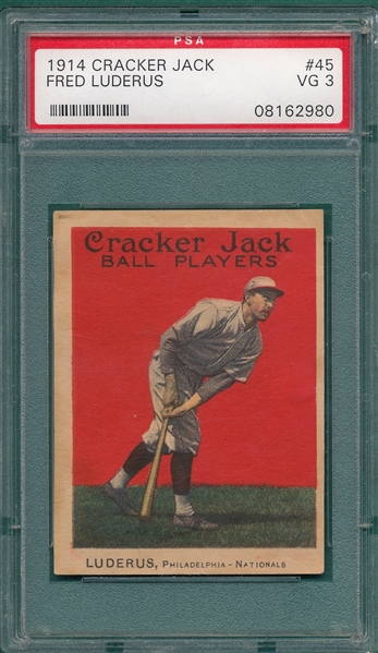 1914 Cracker Jack #45 Fred Luderus PSA 3