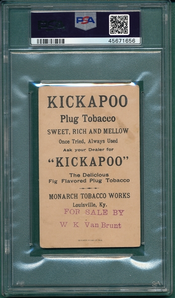 1890 N570 Keokuk Kickapoo Tobacco, PSA 3